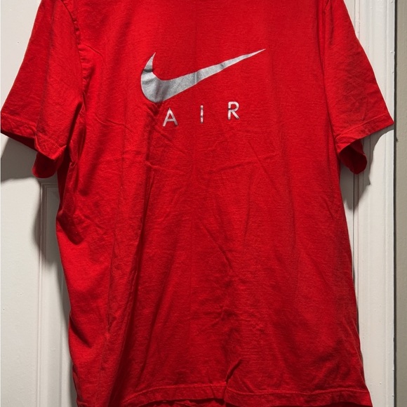 Nike Red Tee with White Accents - Picture 1 of 2